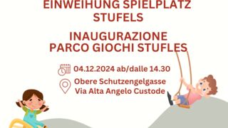 Inaugurazione del nuovo parco giochi a Stufles