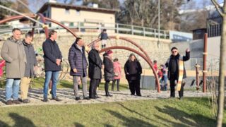 Inaugurazione del nuovo parco giochi in via Schutzengel a Stufles